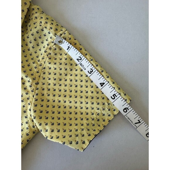 NWOT Boys Yellow Patterned Craft + Flow Button Up Dress Shirt Size 4 Small - Picture 11 of 13